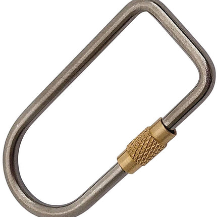 Ti Flat Oval Keyring