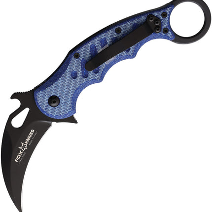 Karambit Linerlock Blue Twill