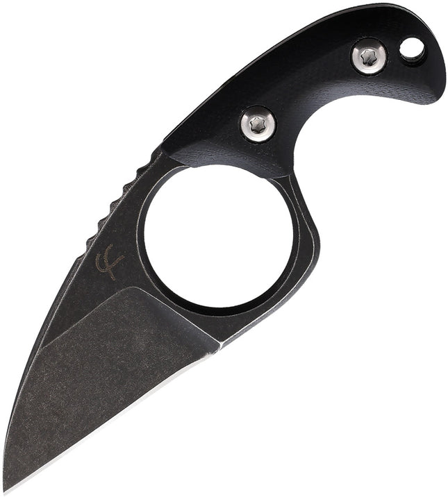 Shorty Neck Knife Black