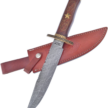 Bowie Damascus Walnut