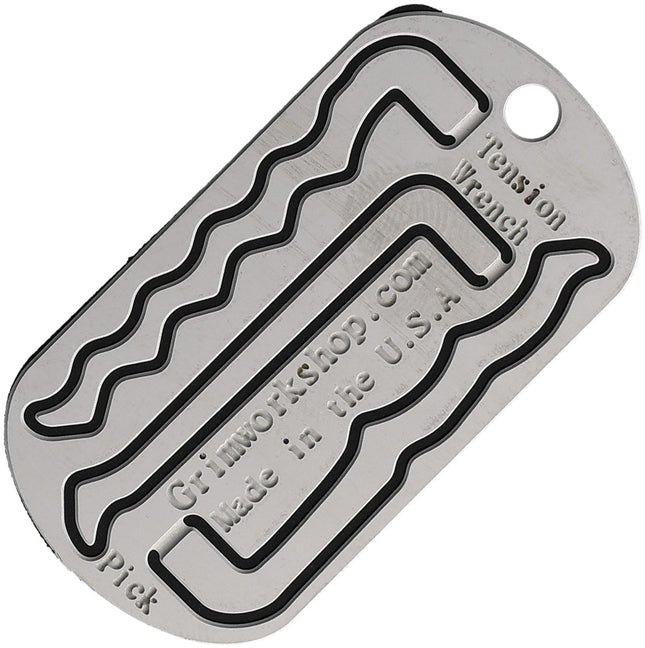Lock Picking Dog Tag Tool