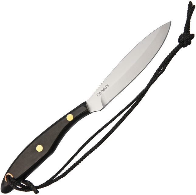 Trout & Bird Knife Black Linen