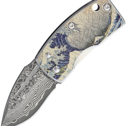 Money Clip Framelock Blue Wave