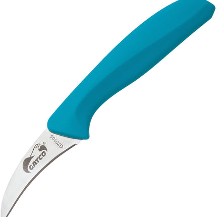 Curved Paring Knife Teal