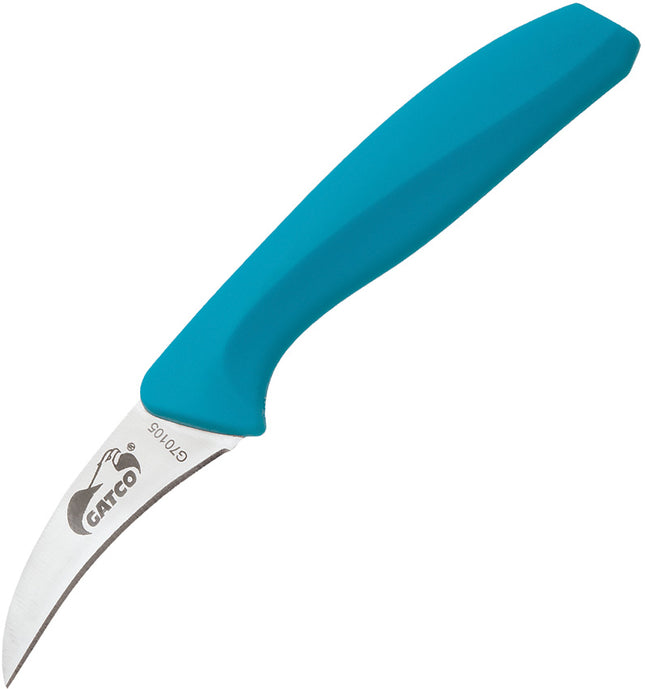 Curved Paring Knife Teal