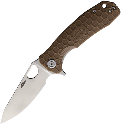 Medium Leaf Linerlock Tan