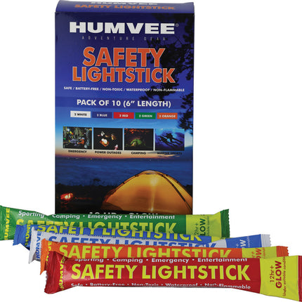 6" Safety Glow Stick 10 Pk