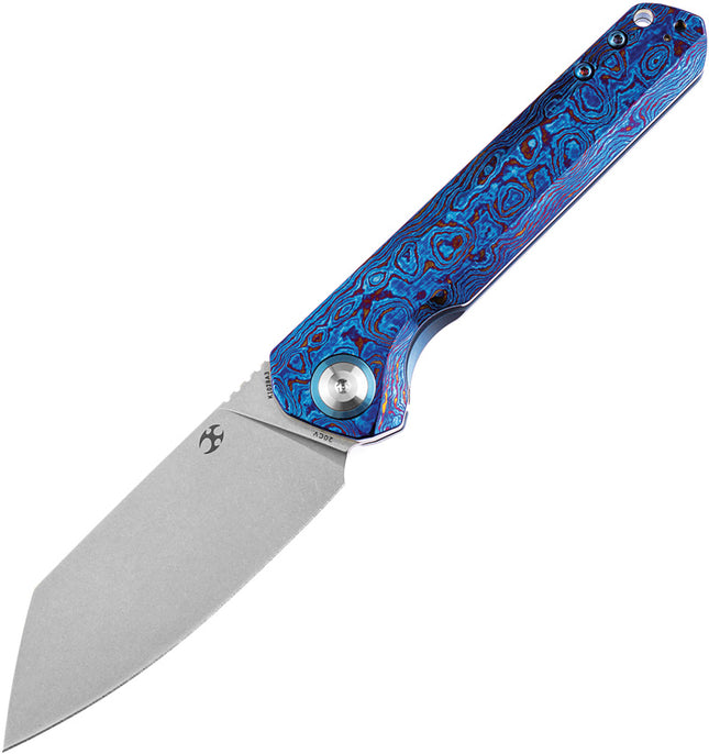 Bulldozer Framelock Timascus