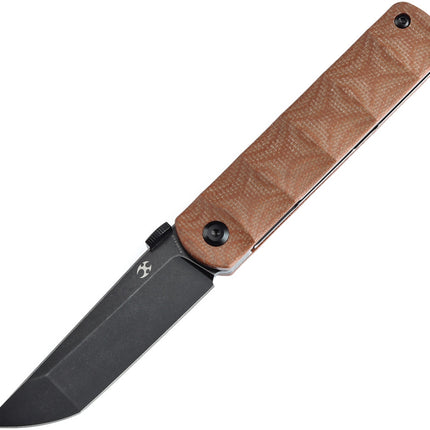 BTF Linerlock Brown Micarta