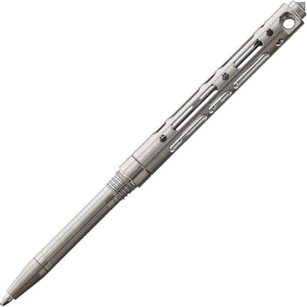 Compact Hollow Out Pen Silver