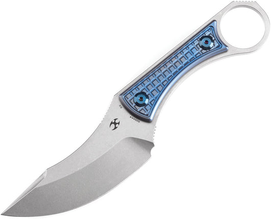 Niko Fixed Blade Blue Ti