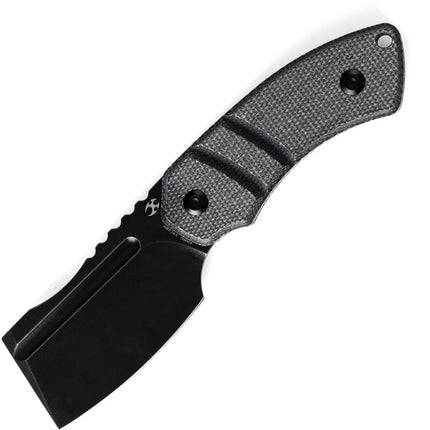 Korvid S Fixed Blade Black Mic