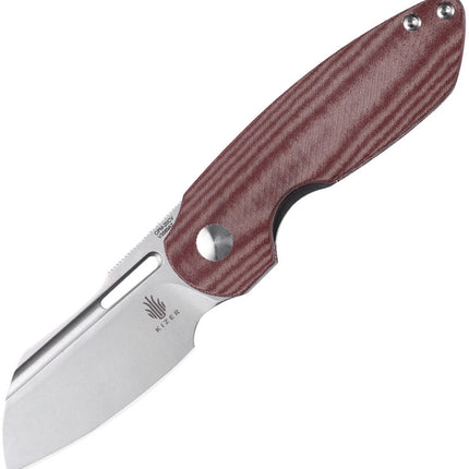 October Linerlock Red Micarta