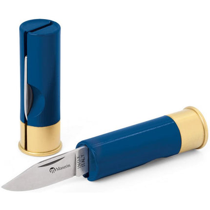 Shotgun Shell Knife Blue