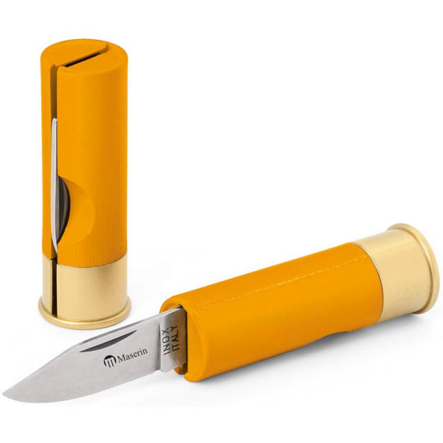 Shotgun Shell Knife Yellow