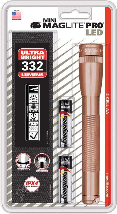 Mini Maglite LED 2AA Pro Rose
