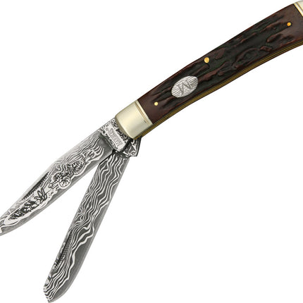 Trapper Etched Damascus Series