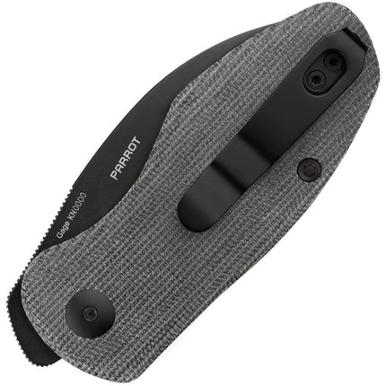Parrot Linerlock Black Micarta