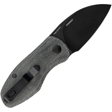 Parrot Linerlock Black Micarta