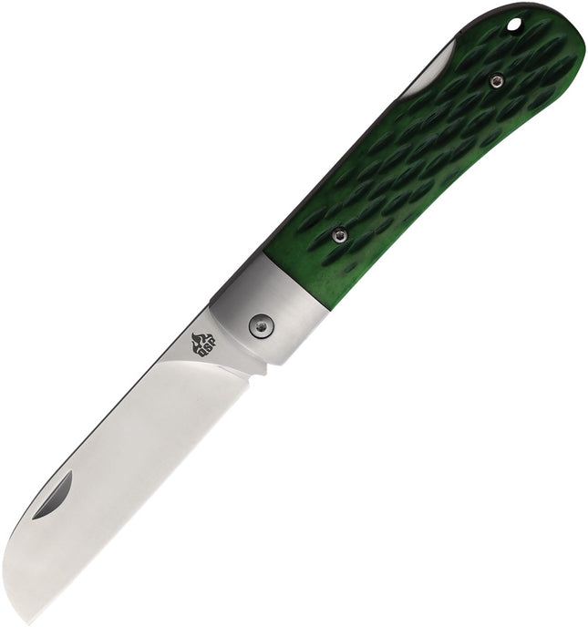 Worker Lockback Green Bone