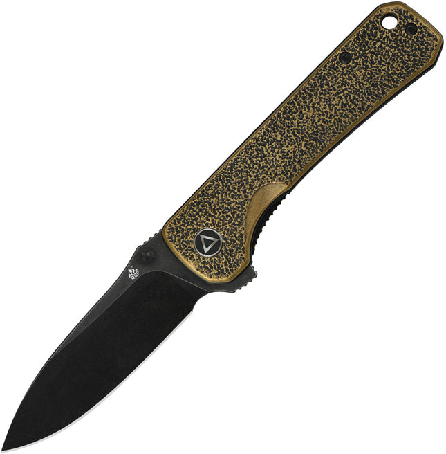 Hawk Linerlock Brass Black