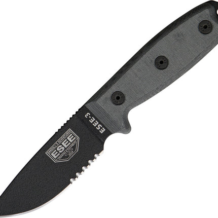 Model 3 Part Serrated