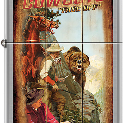 Cowboys Face Off Lighter