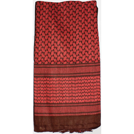 Shemagh Head Wrap Red/BLK