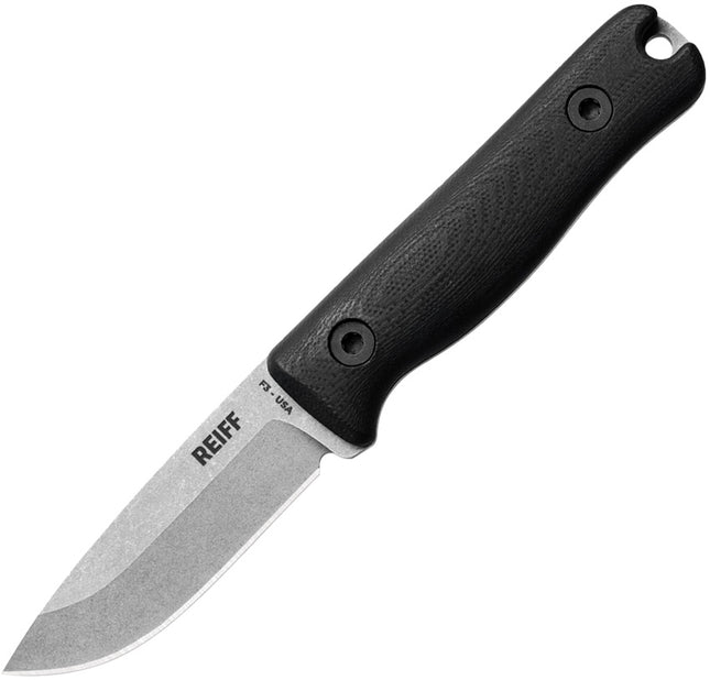 F3 EDC Fixed Blade Blk G10 Ky