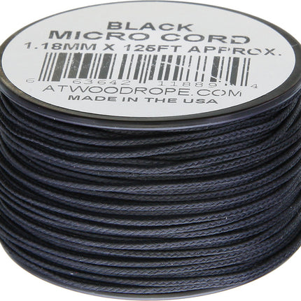 Micro Cord 125ft Black
