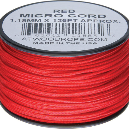 Micro Cord 125ft Red