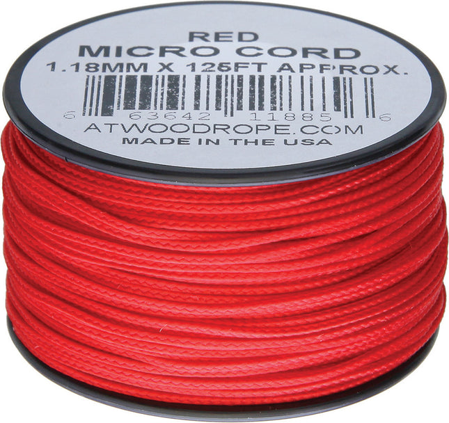 Micro Cord 125ft Red