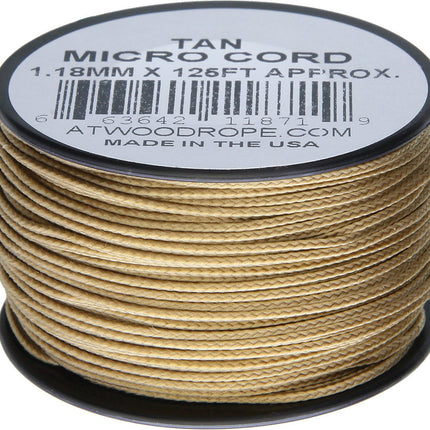 Micro Cord 125ft Tan