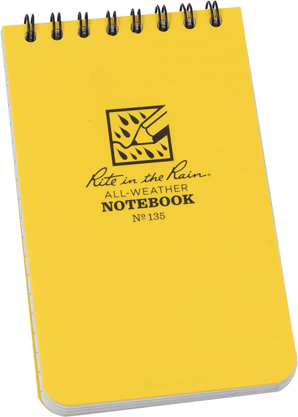 Top Spiral Yellow Notebook 3x5