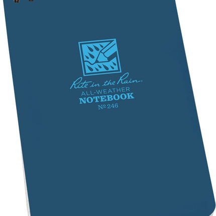Top-Spiral Notebook 4x6 Blue