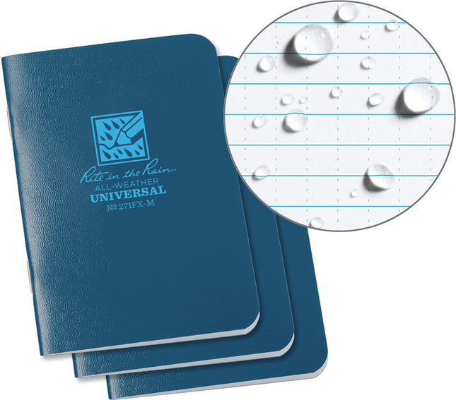Mini Stapled Notebook 3pk