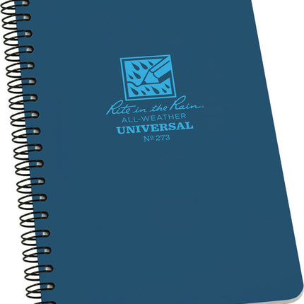 Side Spiral Notebook Blue