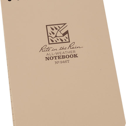 4 x 6 Top Spiral Notebook Tan