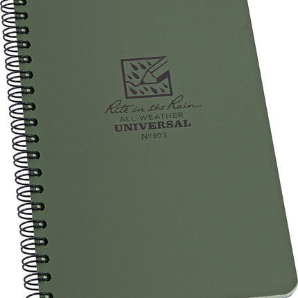 Side Spiral Notebook Green