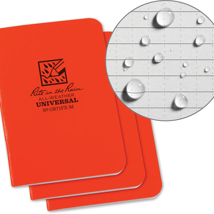 Stapled Mini Notebook 3 Pack