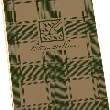 Top Spiral Notebook Plaid 3x5