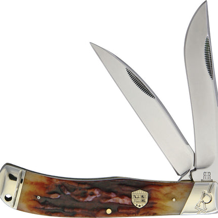 Jumbo Trapper Brown Stag Bone