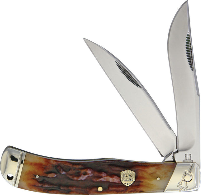 Jumbo Trapper Brown Stag Bone