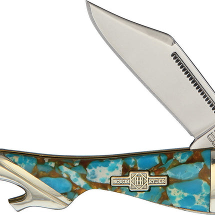 Leg Knife Amber Turquoise