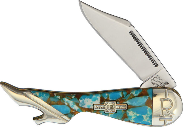 Leg Knife Amber Turquoise