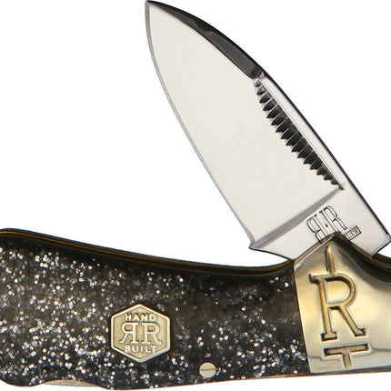 Cub Lockback Silver Sparkle