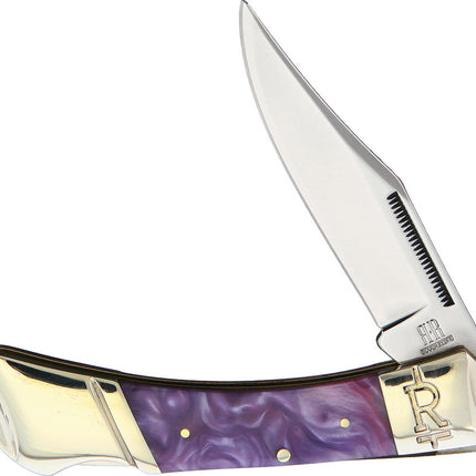 Purple Swirl Lockback