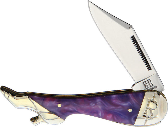 Leg Knife Purple Swirl
