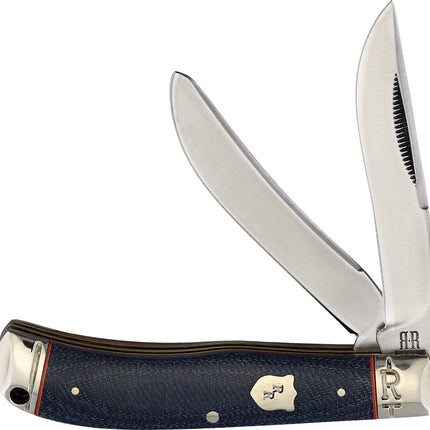 Denim Micarta Bow Trapper