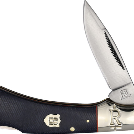 Lockback Denim Micarta